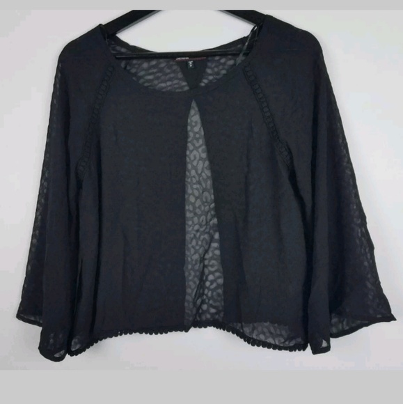 Love Culture Open Back Semi Sheer Leopard Top - Picture 2 of 7